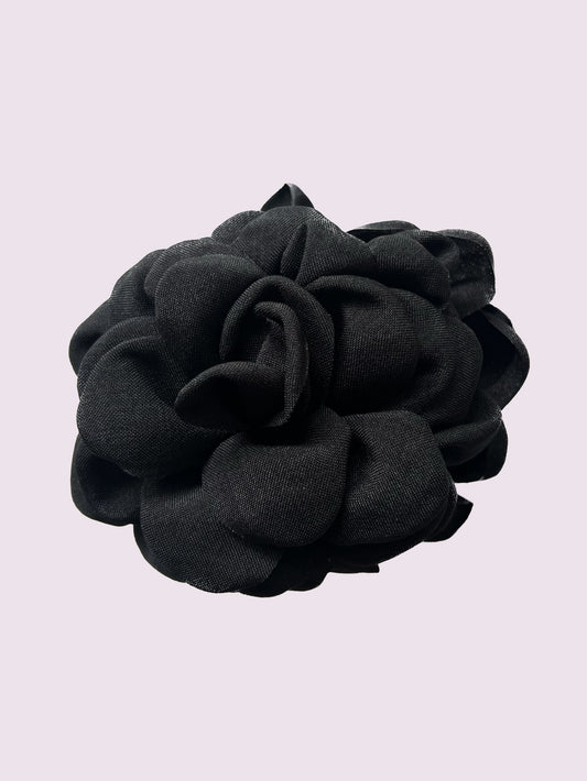 Rose Black Hair Clip