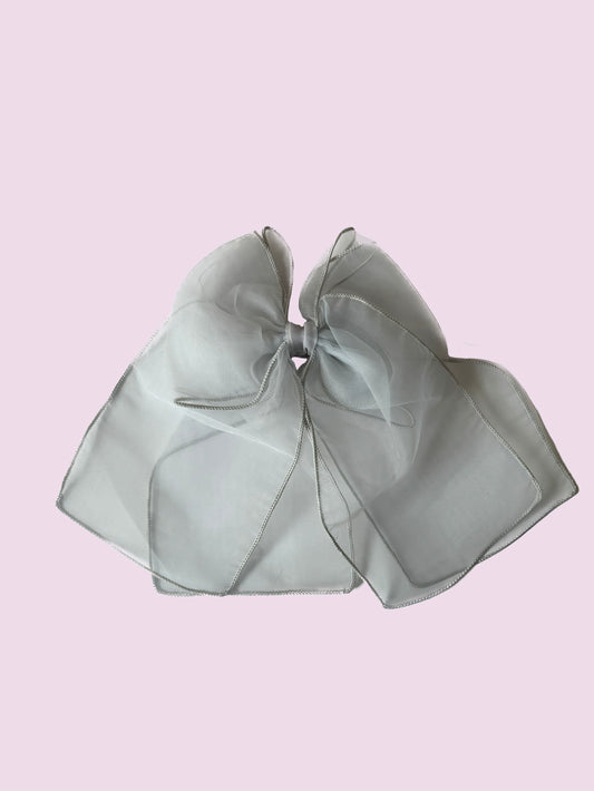 Gray Organza Bow