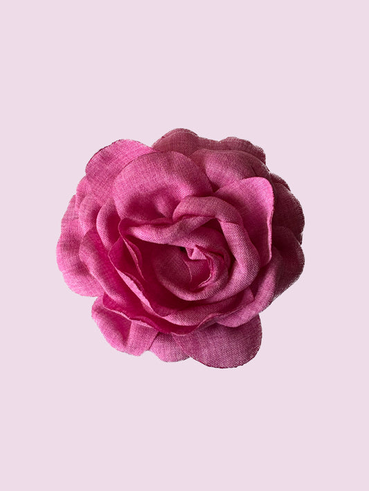 Rose Hot Pink Hair Clip