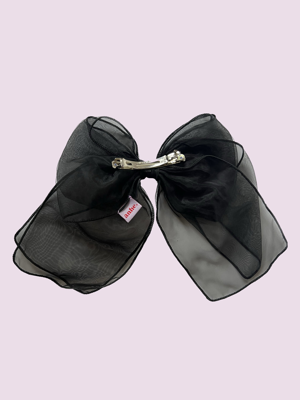 Black Organza Bow