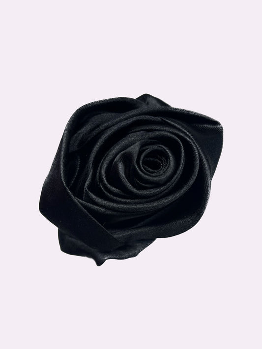 Black Rose Scrunchie