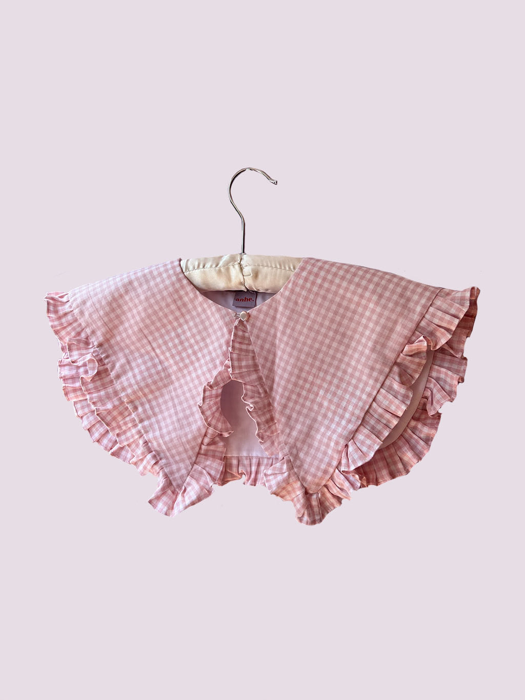 Gingham Baby Pink Collar