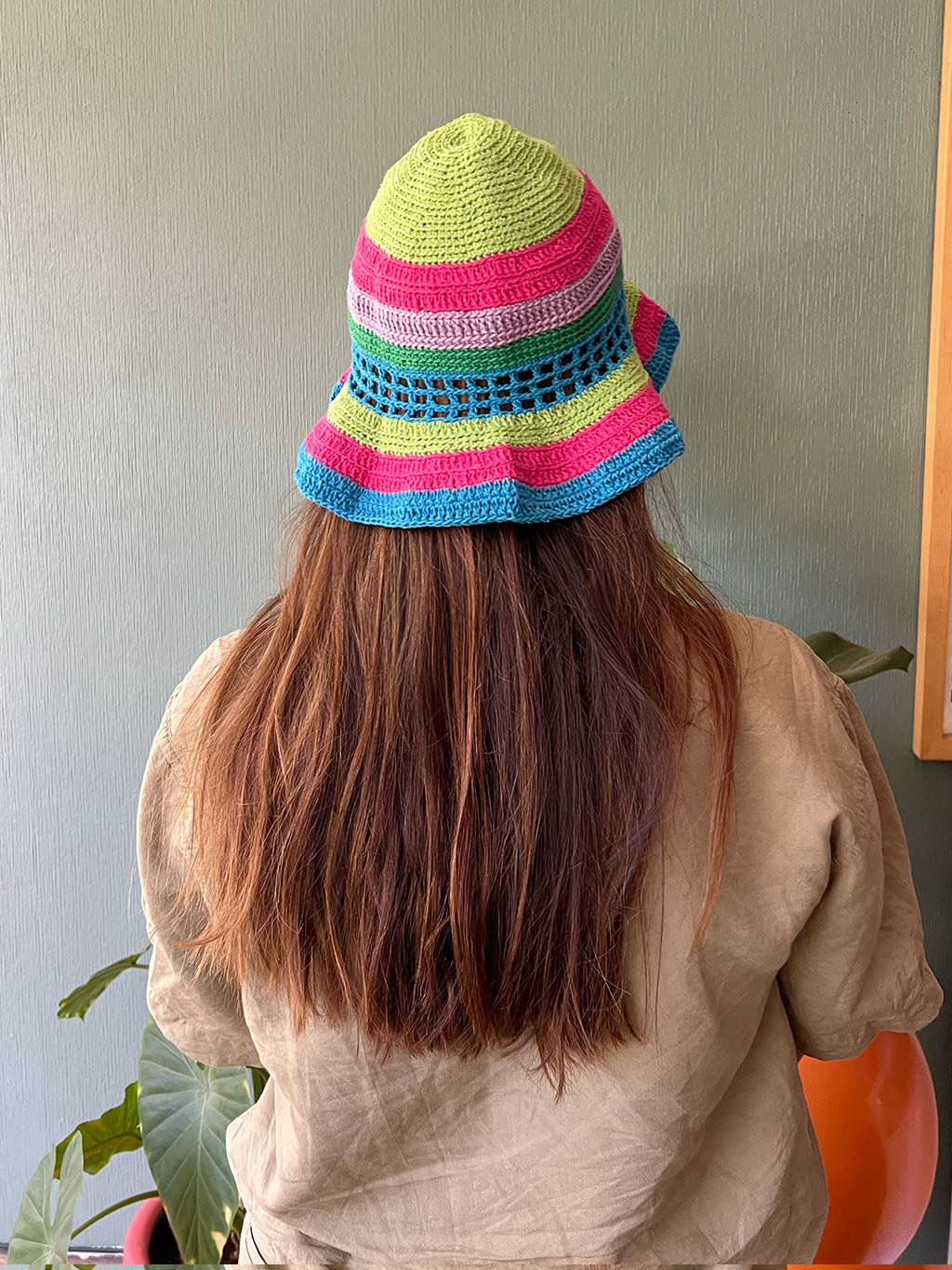 Multicolor Crochet Bucket Hat