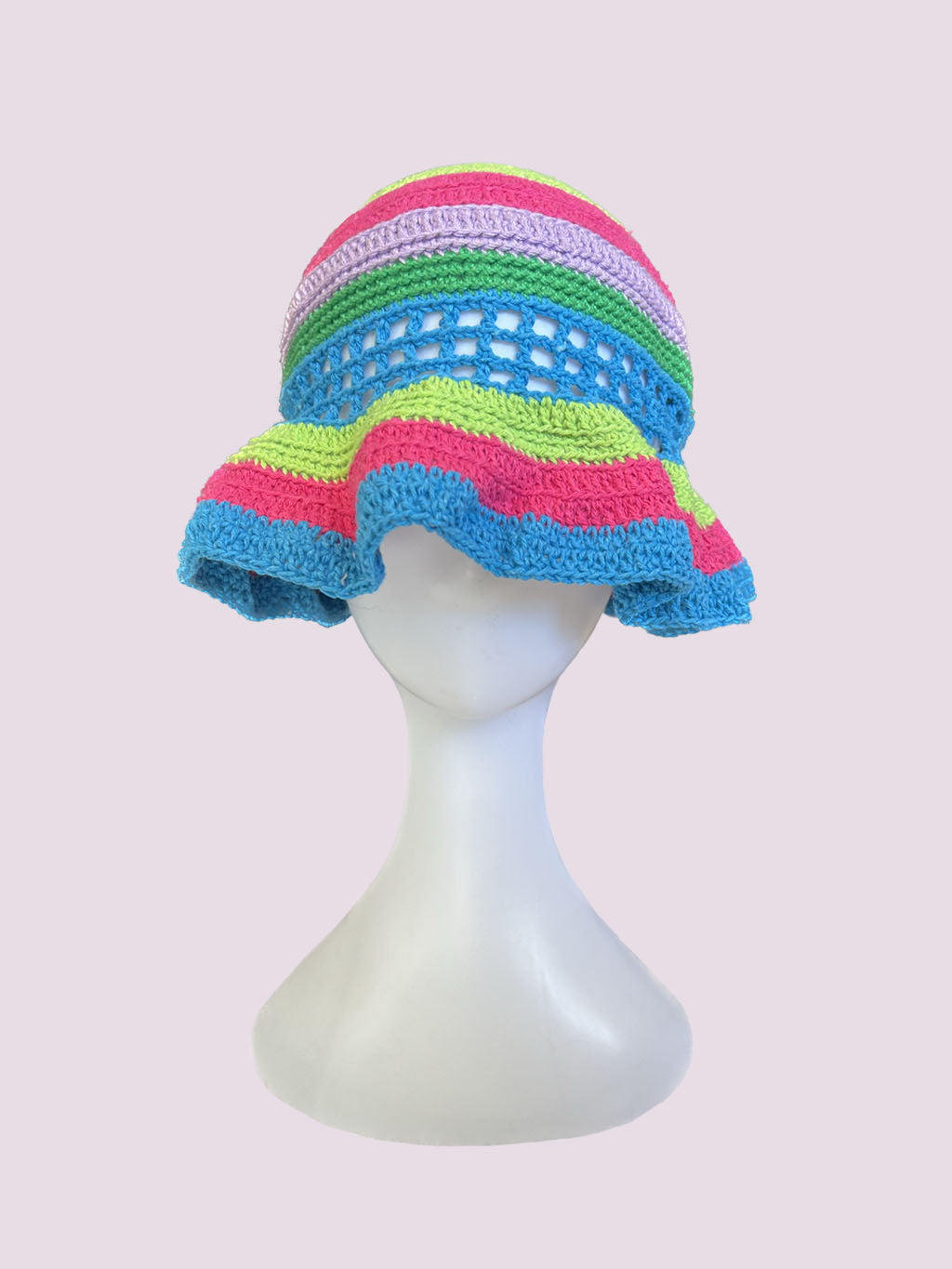 Multicolor Crochet Bucket Hat