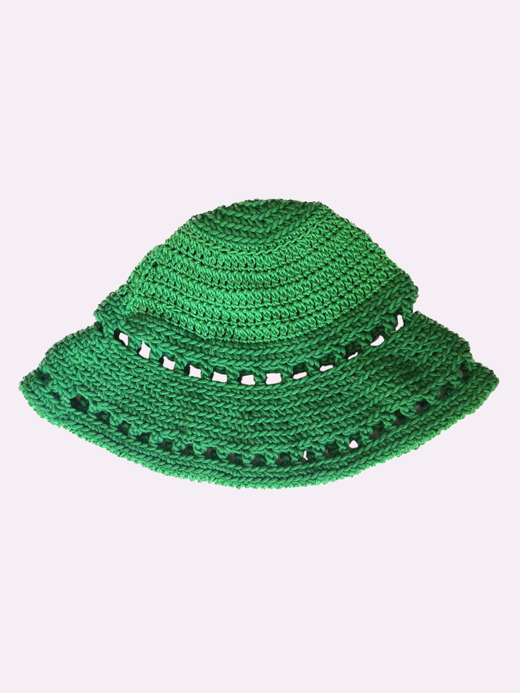 Green Crochet Bucket Hat