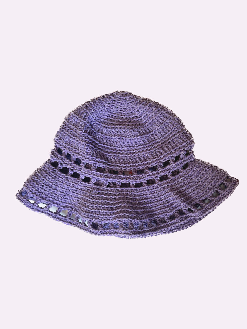 Small Lilac Crochet Bucket Hat